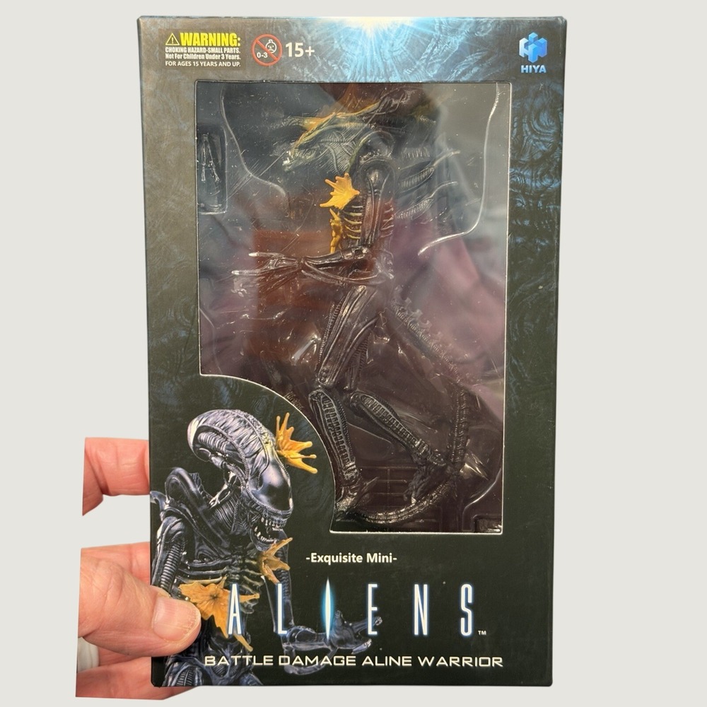 Hiya Toys Aliens Exquisite Mini Battle Damaged Alien Warrior 1/18 Action Figure